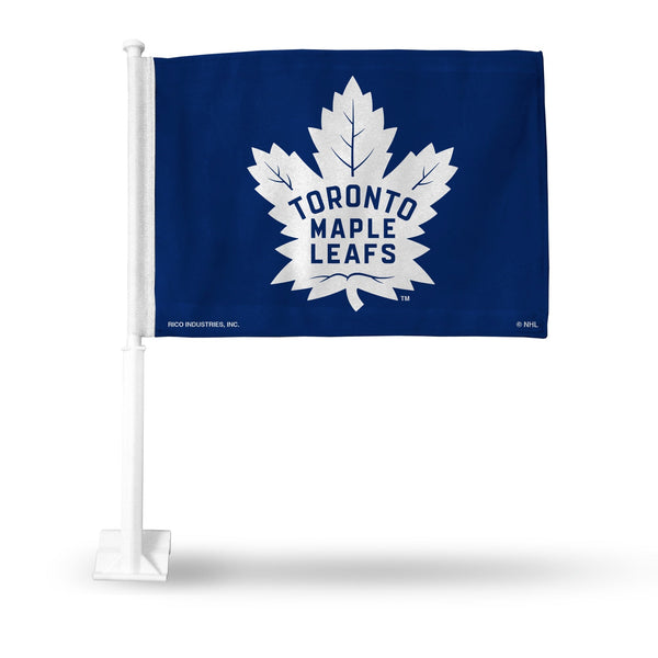 Wholesale NHL Toronto Maple Leafs Double Sided Car Flag - 16" x 19" - Strong Pole that Hooks Onto Car/Truck/Automobile By Rico Industries