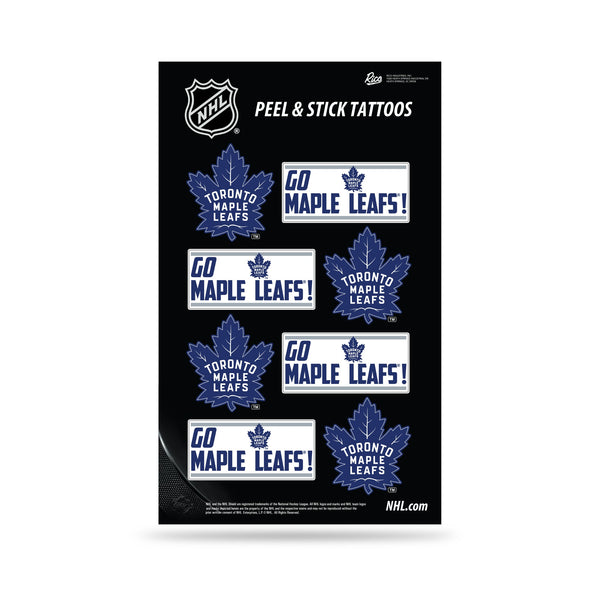 Wholesale NHL Toronto Maple Leafs Peel & Stick Temporary Tattoos - Eye Black - Game Day Approved! By Rico Industries