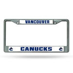 Wholesale NHL Vancouver Canucks 12" x 6" Silver Chrome Car/Truck/SUV Auto Accessory By Rico Industries