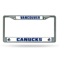 Wholesale NHL Vancouver Canucks 12" x 6" Silver Chrome Car/Truck/SUV Auto Accessory By Rico Industries