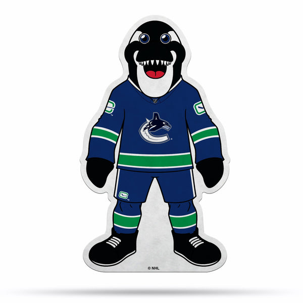 Wholesale NHL Vancouver Canucks Classic Mascot Shape Cut Pennant - Home and Living Room Décor - Soft Felt EZ to Hang By Rico Industries