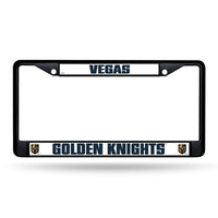 Wholesale NHL Vegas Golden Knights 12" x 6" Black Metal Car/Truck Frame Automobile Accessory By Rico Industries