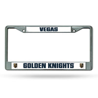 Wholesale NHL Vegas Golden Knights 12" x 6" Silver Chrome Car/Truck/SUV Auto Accessory By Rico Industries