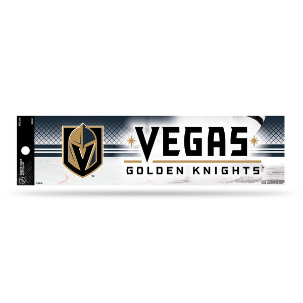 Wholesale NHL Vegas Golden Knights 3" x 12" Car/Truck/Jeep Bumper Sticker By Rico Industries