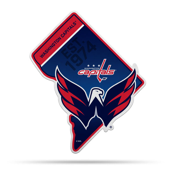 Wholesale NHL Washington Capitals Classic State Shape Cut Pennant - Home and Living Room Décor - Soft Felt EZ to Hang By Rico Industries