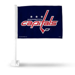 Wholesale NHL Washington Capitals Double Sided Car Flag - 16" x 19" - Strong Pole that Hooks Onto Car/Truck/Automobile By Rico Industries