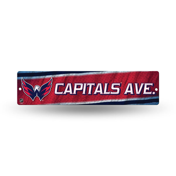 Wholesale NHL Washington Capitals Plastic 4" x 16" Street Sign By Rico Industries