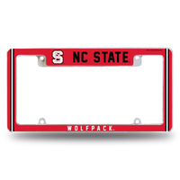 Wholesale North Carolina State Alternate Design All Over Chrome Frame - Top Oriented