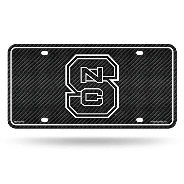Wholesale North Carolina State - Carbon Fiber Design - Metal Auto Tag