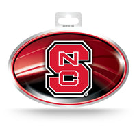 Wholesale North Carolina State Metallic Oval Sticker