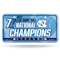 Wholesale North Carolina University 7 Time College Basketball Champs Metal Auto Tag