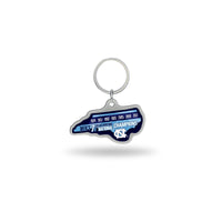 Wholesale North Carolina University 7 Time College Basketball Champs State Shaped Keychain (North Carolina)