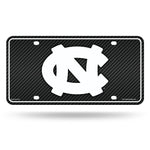 Wholesale North Carolina University - Carbon Fiber Design - Metal Auto Tag