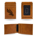 Wholesale North Texas Laser Engraved Front Pocket Wallet - Brown