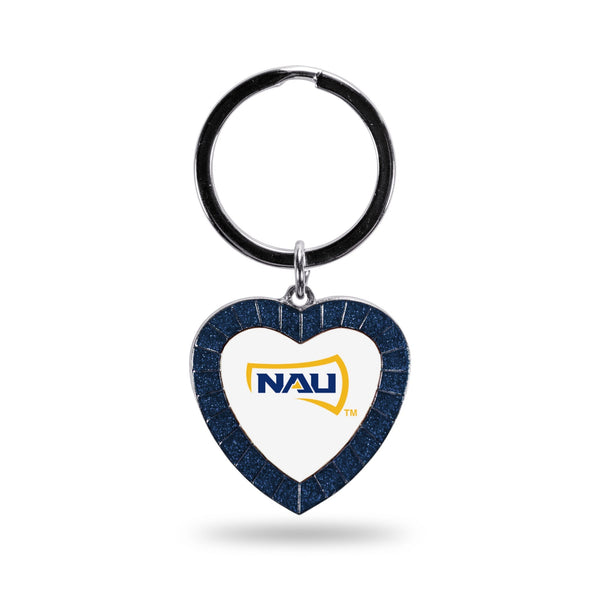 Wholesale Northern Arizona Navy Rhinestone Heart Keychain