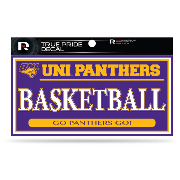 Wholesale Northern Iowa 3" X 6" True Pride Decal - Basketball