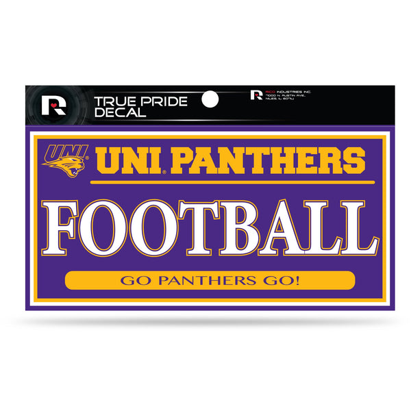 Wholesale Northern Iowa 3" X 6" True Pride Decal - Football