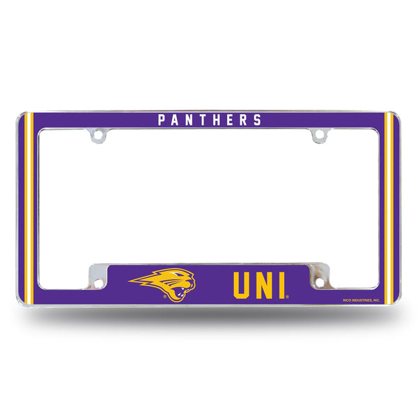 Wholesale Northern Iowa Alternate Design All Over Chrome Frame - Bottom Oriented