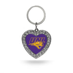 Wholesale Northern Iowa Rhinestone Heart Keychain