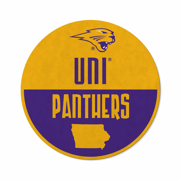 Wholesale Northern Iowa Shape Cut Logo With Header Card - Classic Design