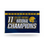 Wholesale Notre Dame 11 Time College Football Champs Banner Flag