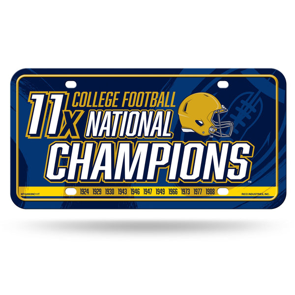 Wholesale Notre Dame 11 Time College Football Champs Metal Auto Tag