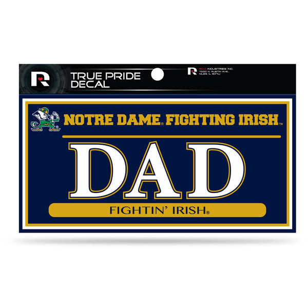 Wholesale Notre Dame 3" X 6" True Pride Decal - Dad