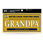 Wholesale Notre Dame 3" X 6" True Pride Decal - Grandpa (Alternate)