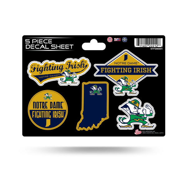 Wholesale Notre Dame 5-Pc Sticker Sheet