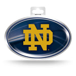 Wholesale Notre Dame Metallic Oval Sticker