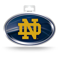 Wholesale Notre Dame Metallic Oval Sticker