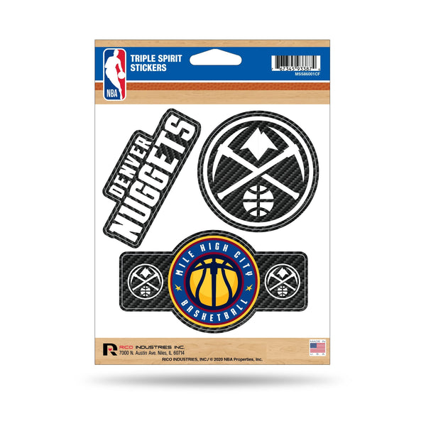 Wholesale Nuggets - Carbon Fiber Design - Triple Spirit Stickers