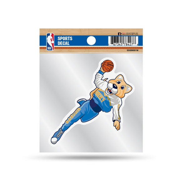 Wholesale Nuggets Clear Backer Decal W/ Mascot Logo (4"X4")