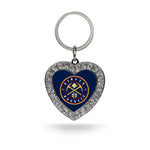 Wholesale Nuggets Rhinestone Heart Keychain