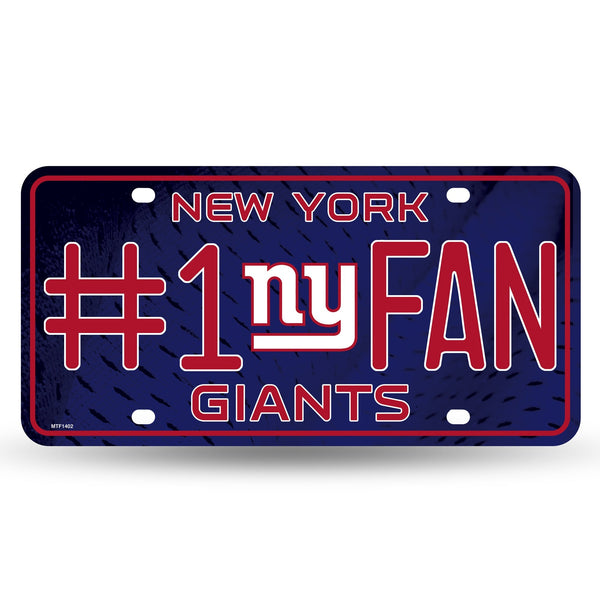 Wholesale NY Giants #1 Fan Primary Logo Metal Tag