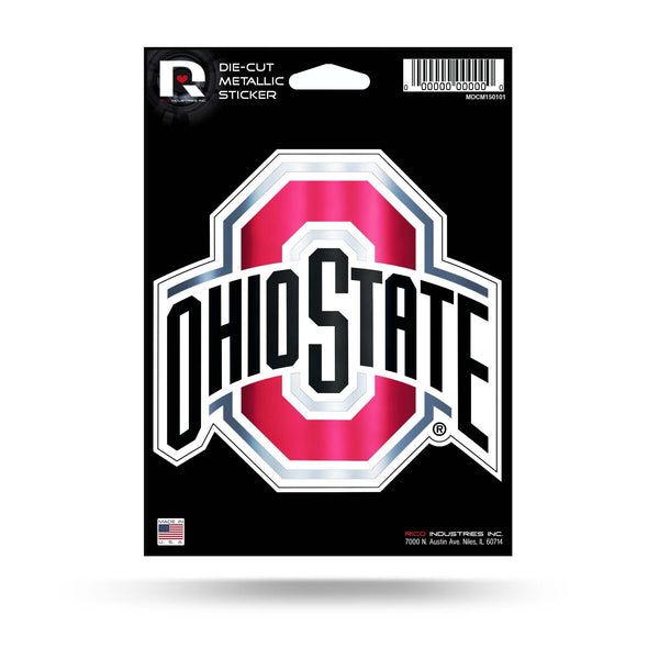Wholesale Ohio State Die Cut Metallic Sticker