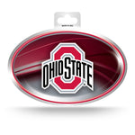 Wholesale Ohio State Metallic Oval Sticker