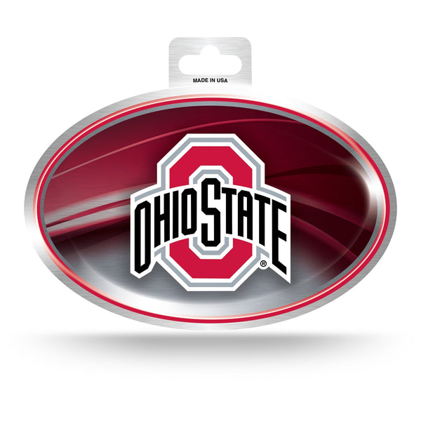 Wholesale Ohio State Metallic Oval Sticker