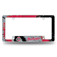 Wholesale Ohio State University - Tie Dye Design - All Over Chrome Frame (Bottom Oriented)