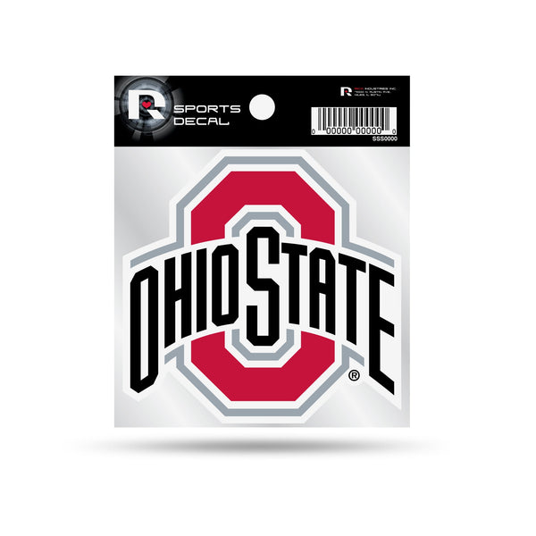 Wholesale Ohio State University Weeded Clear Backer Decal W/ Primary Logo (4"X4")