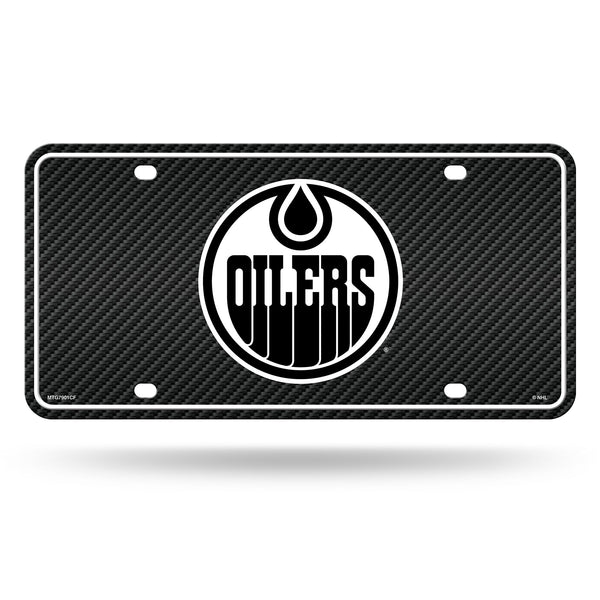 Wholesale Oilers - Carbon Fiber Design - Metal Auto Tag