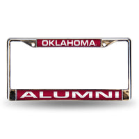 Wholesale Oklahoma Sooners Laser Chrome 12 x 6 License Plate Frame