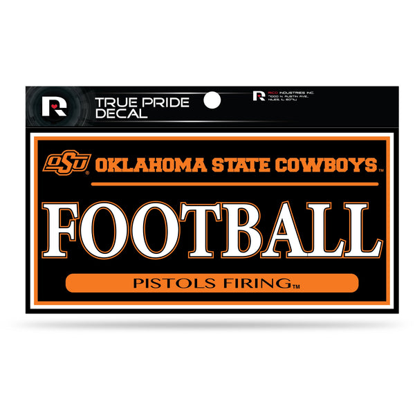 Wholesale Oklahoma State 3" X 6" True Pride Decal - Football