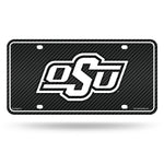 Wholesale Oklahoma State - Carbon Fiber Design - Metal Auto Tag