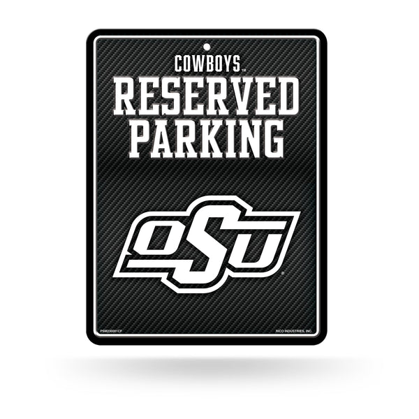 Wholesale Oklahoma State - Carbon Fiber Design - Metal Parking Sign