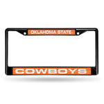 Wholesale Oklahoma State Cowboys Black Laser Chrome 12 x 6 License Plate Frame