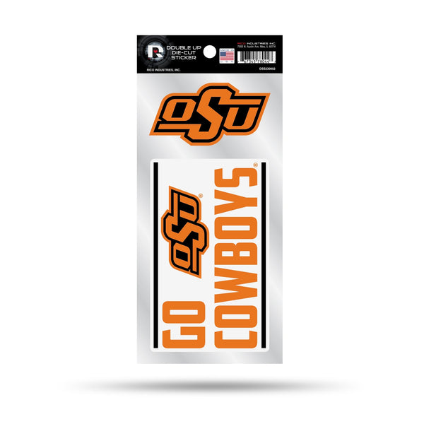 Wholesale Oklahoma State Double Up Die Cut Decal