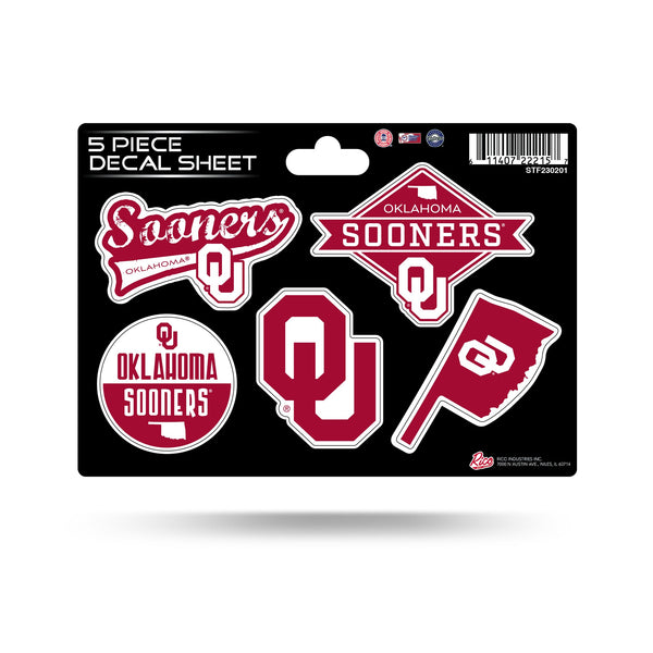 Wholesale Oklahoma University 5-Pc Sticker Sheet