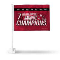 Wholesale Oklahoma University 7 Time College Football Champs Car Flag