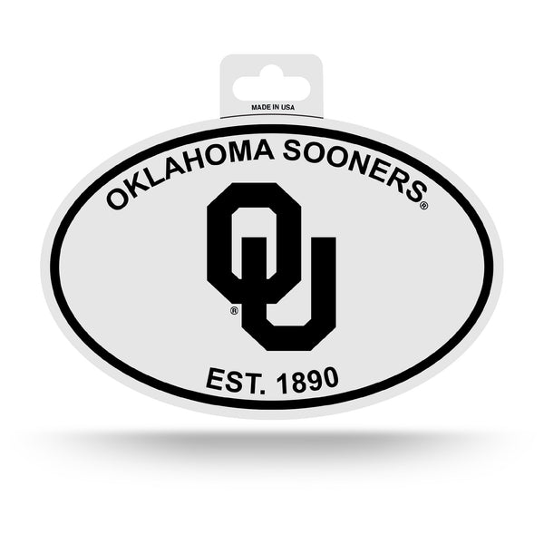 Wholesale Oklahoma University Black And White Oval Sticker